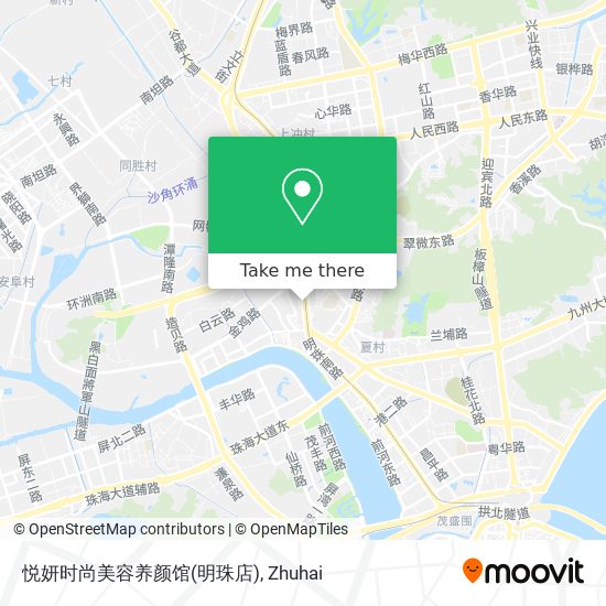 悦妍时尚美容养颜馆(明珠店) map