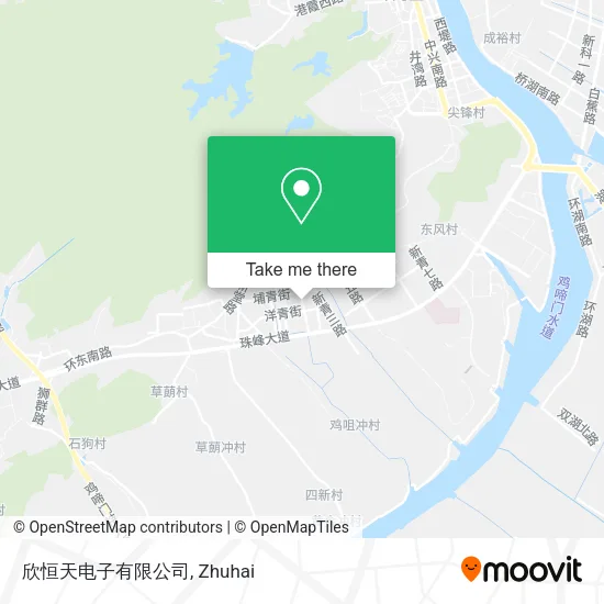 欣恒天电子有限公司 map