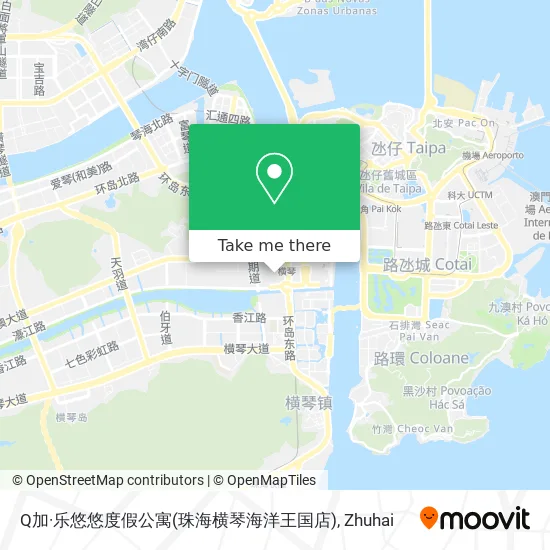 Q加·乐悠悠度假公寓(珠海横琴海洋王国店) map