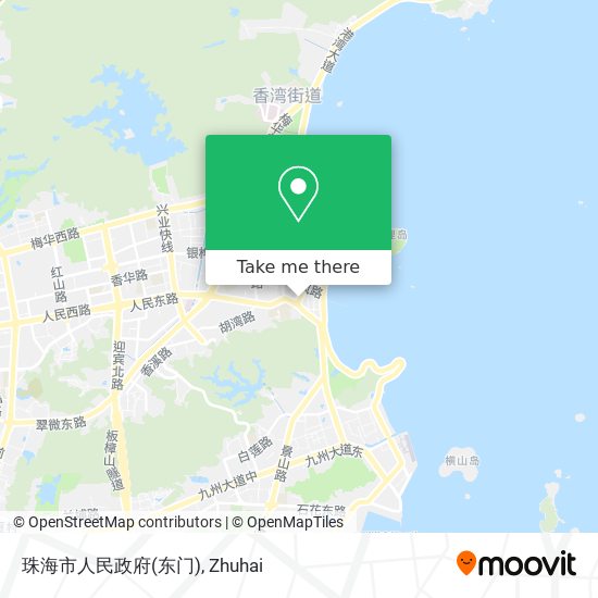 珠海市人民政府(东门) map