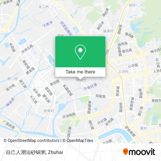 自己人潮汕砂锅粥 map