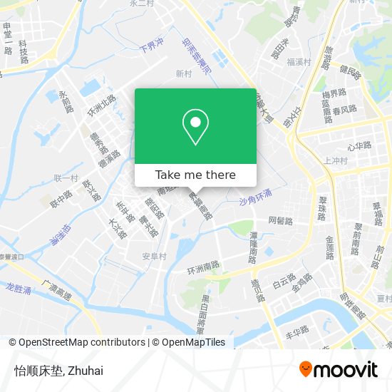 怡顺床垫 map