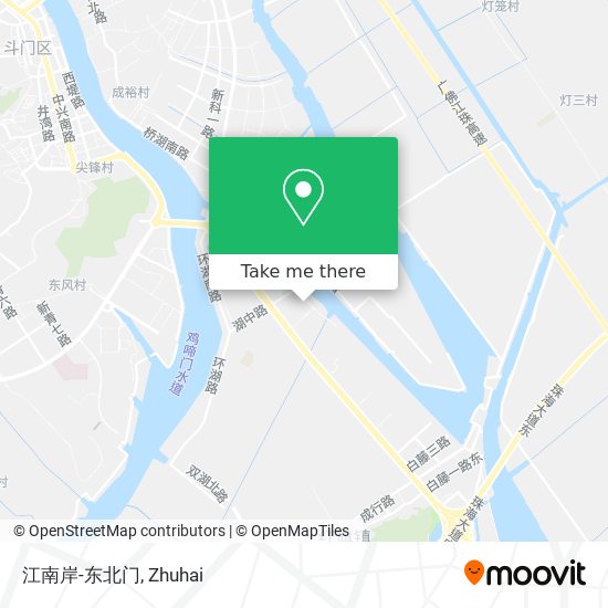 江南岸-东北门 map