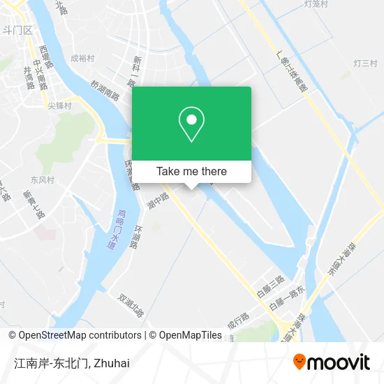 江南岸-东北门 map