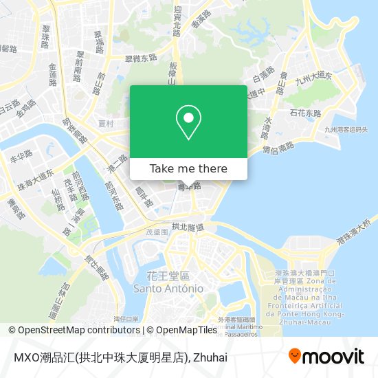 MXO潮品汇(拱北中珠大厦明星店) map