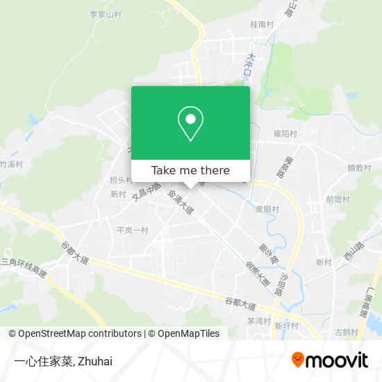 一心住家菜 map