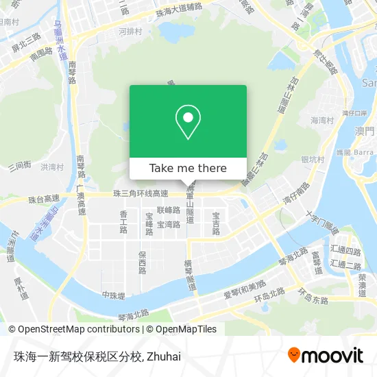 珠海一新驾校保税区分校 map
