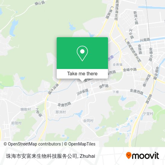 珠海市安富来生物科技服务公司 map