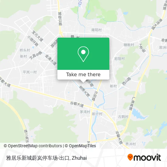 雅居乐新城蔚岚停车场-出口 map
