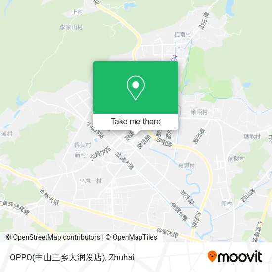OPPO(中山三乡大润发店) map
