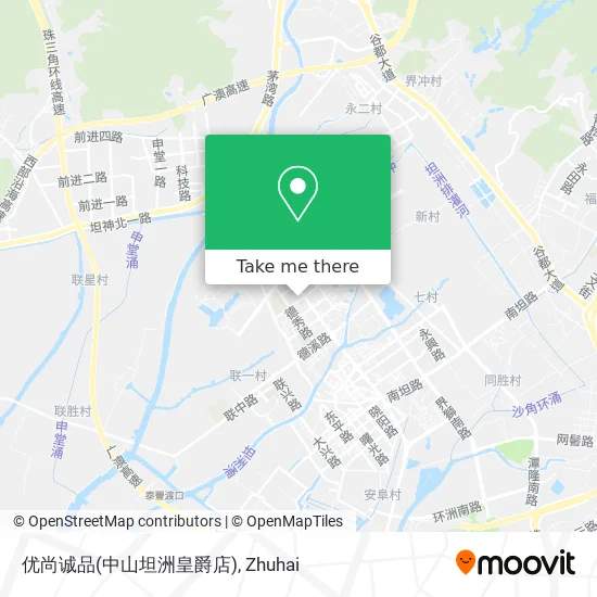 优尚诚品(中山坦洲皇爵店) map