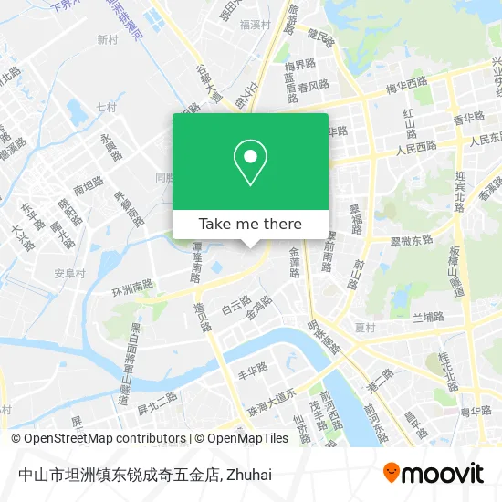中山市坦洲镇东锐成奇五金店 map
