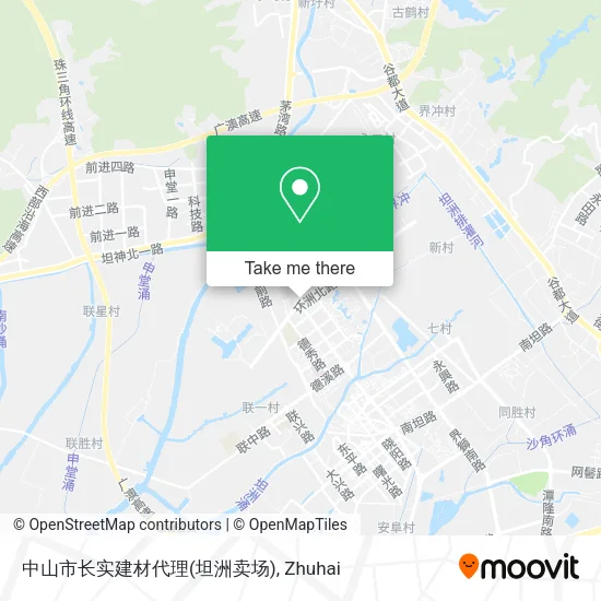 中山市长实建材代理(坦洲卖场) map