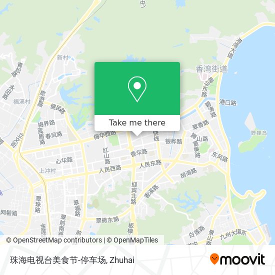 珠海电视台美食节-停车场 map