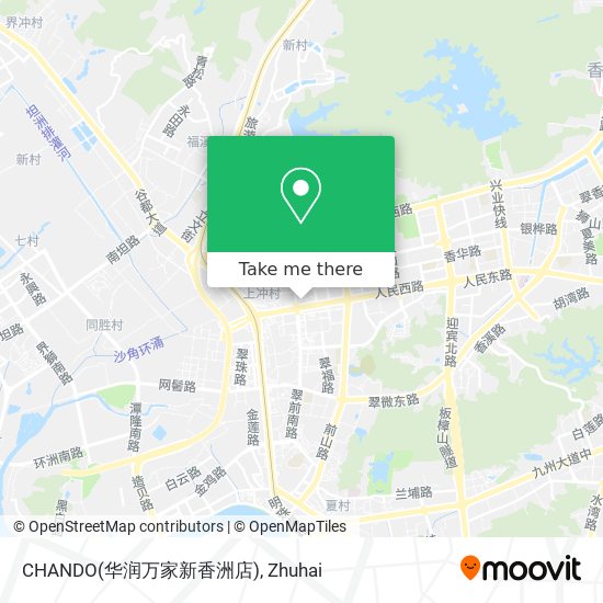 CHANDO(华润万家新香洲店) map