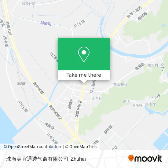 珠海美宜通透气窗有限公司 map