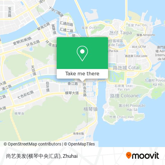 尚艺美发(横琴中央汇店) map