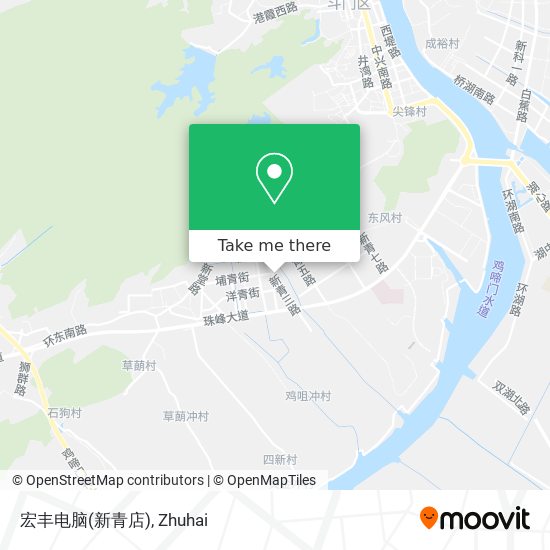宏丰电脑(新青店) map