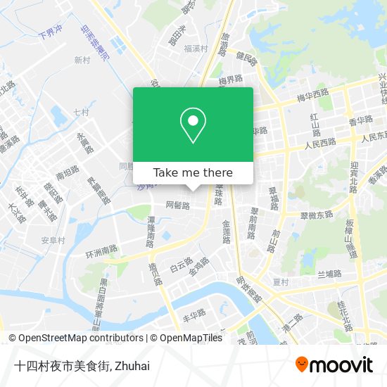 十四村夜市美食街 map