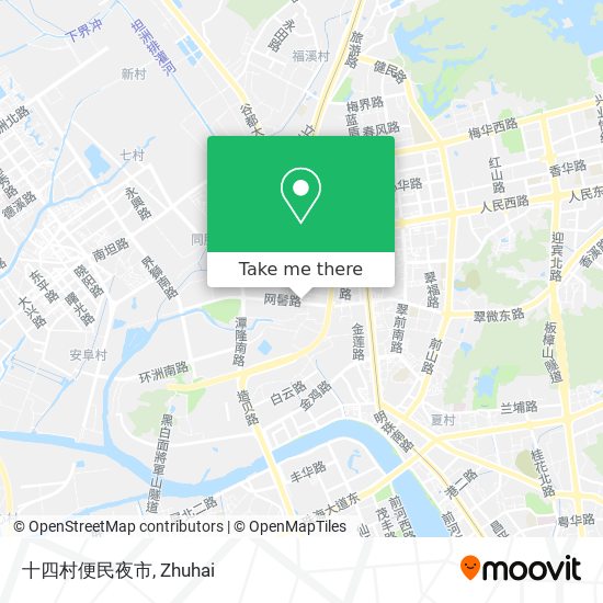 十四村便民夜市 map