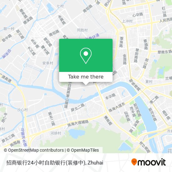 招商银行24小时自助银行(装修中) map