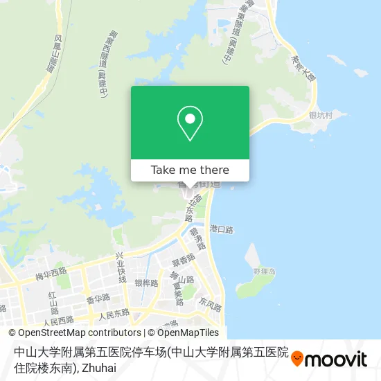 中山大学附属第五医院停车场(中山大学附属第五医院住院楼东南) map