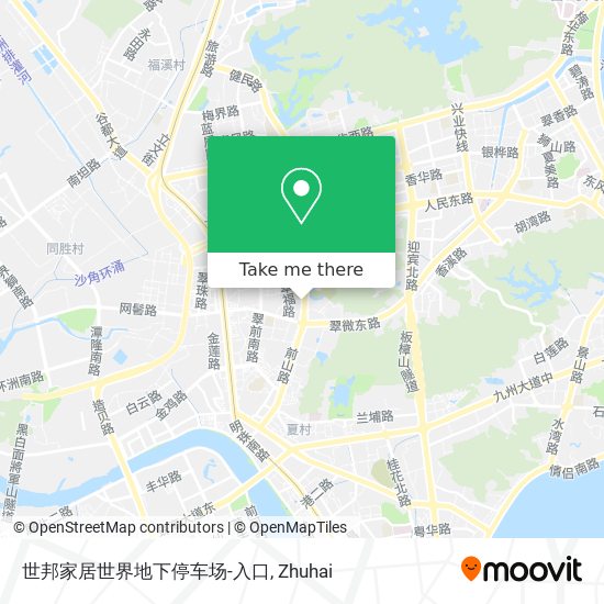 世邦家居世界地下停车场-入口 map