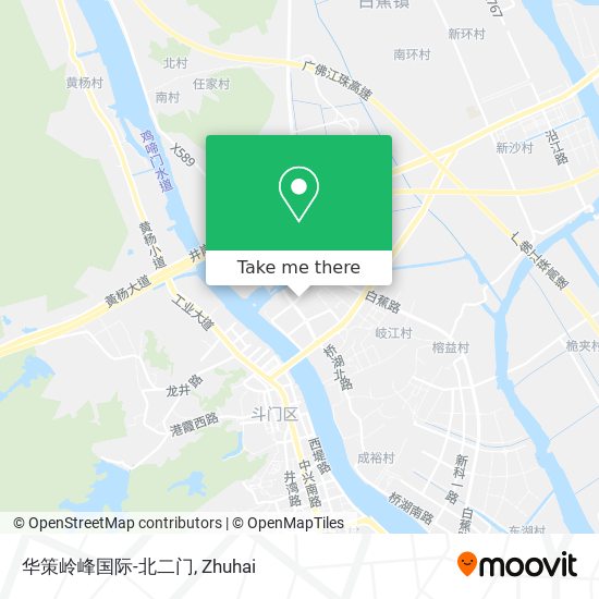 华策岭峰国际-北二门 map