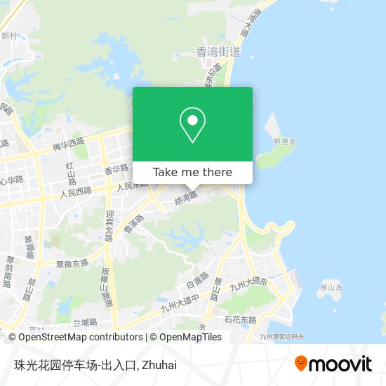 珠光花园停车场-出入口 map