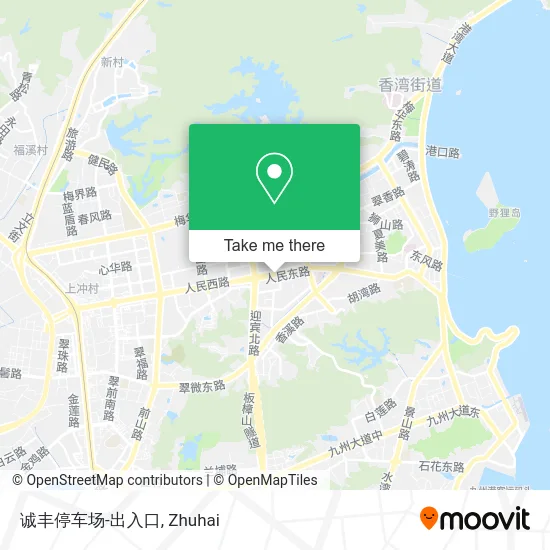 诚丰停车场-出入口 map