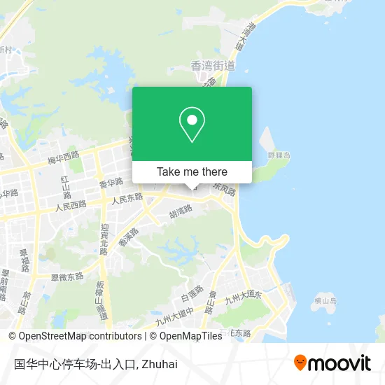 国华中心停车场-出入口 map