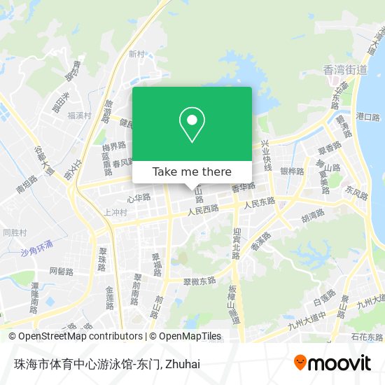珠海市体育中心游泳馆-东门 map