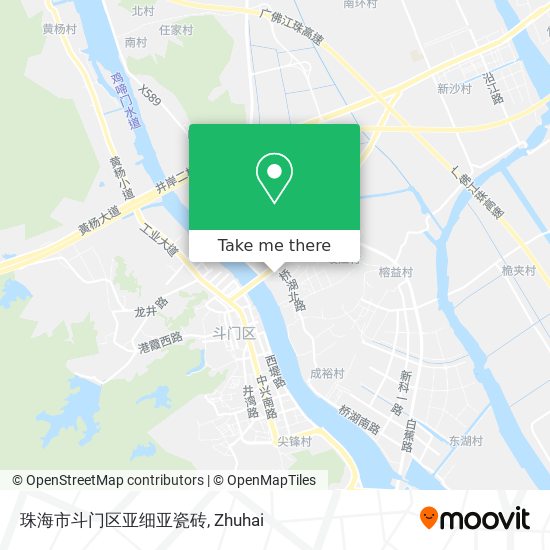 珠海市斗门区亚细亚瓷砖 map