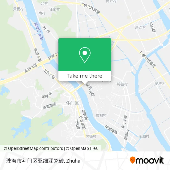 珠海市斗门区亚细亚瓷砖 map