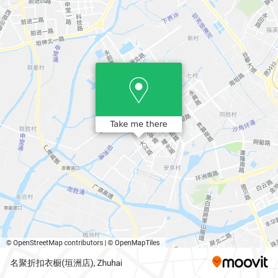 名聚折扣衣橱(垣洲店) map