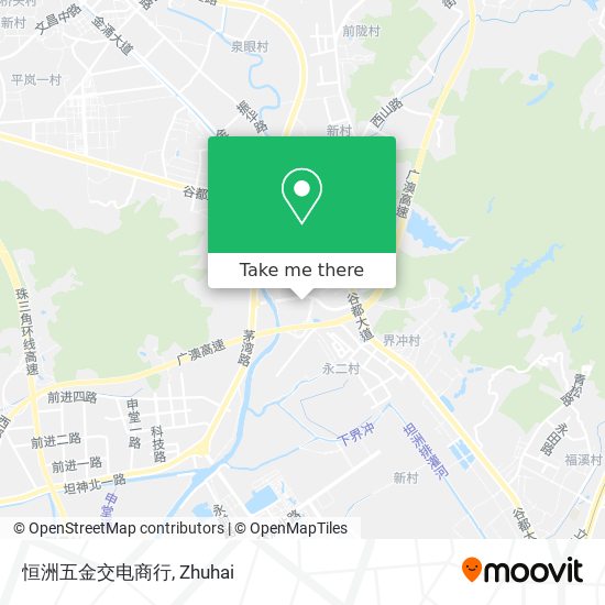 恒洲五金交电商行 map
