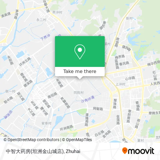 中智大药房(坦洲金山城店) map