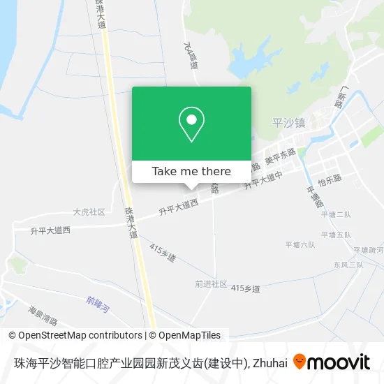 珠海平沙智能口腔产业园园新茂义齿(建设中) map
