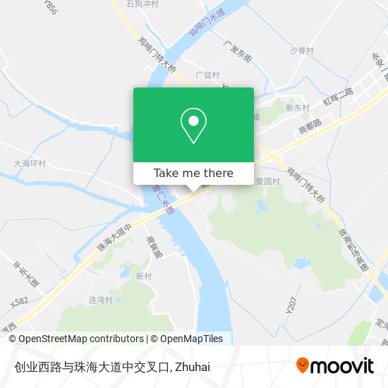 创业西路与珠海大道中交叉口 map
