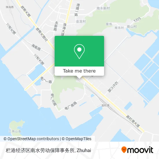 栏港经济区南水劳动保障事务所 map