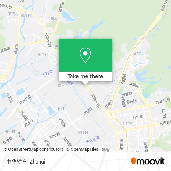 中华轿车 map