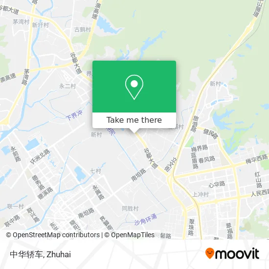 中华轿车 map