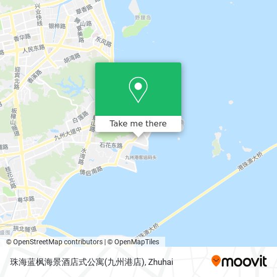 珠海蓝枫海景酒店式公寓(九州港店) map