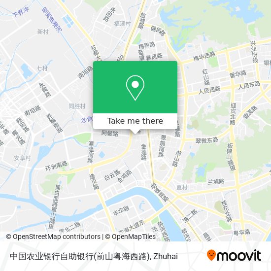 中国农业银行自助银行(前山粤海西路) map