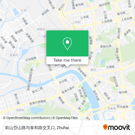 前山岱山路与泰和路交叉口 map