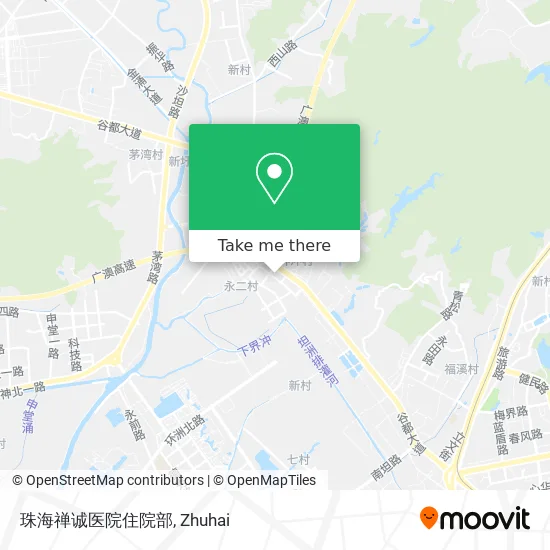 珠海禅诚医院住院部 map