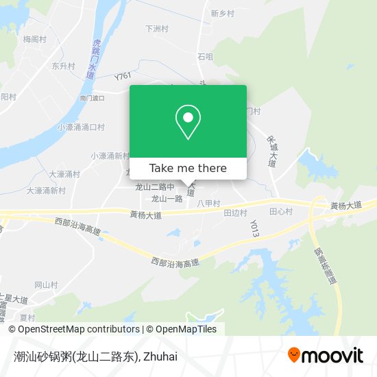 潮汕砂锅粥(龙山二路东) map