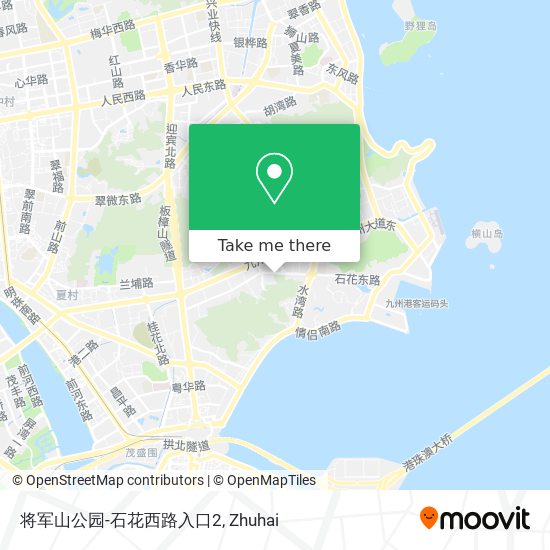 将军山公园-石花西路入口2 map