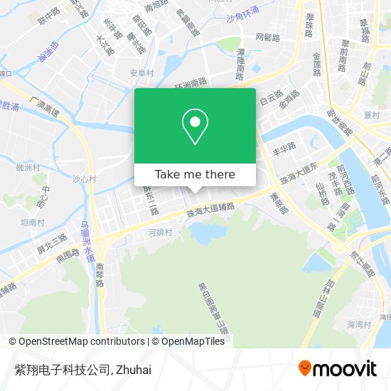 紫翔电子科技公司 map