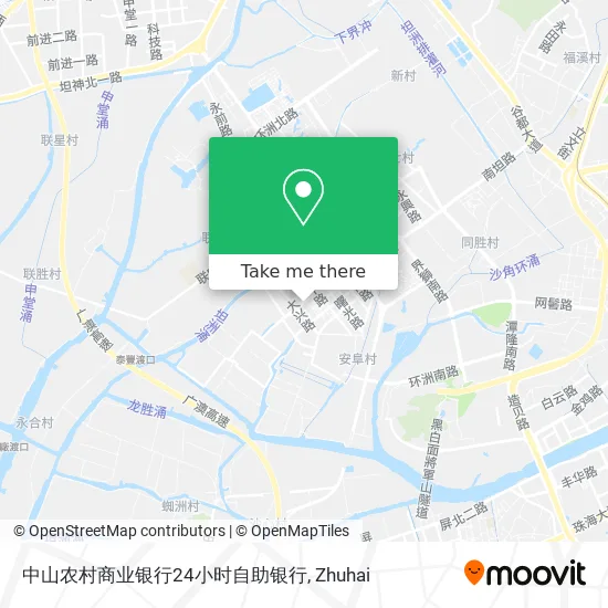 中山农村商业银行24小时自助银行 map